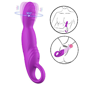 VIBRADOR DE PONTO G COM ROTAÇÃO - MANNY - SI