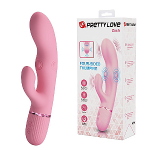 VIBRADOR DE PONTO G E CLITÓRIS COM 4 TAPPING - ZACH