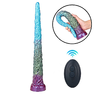 PLUG ANAL ALIEN COM VIBRAÇÃO COM CONTROLE REMOTO - 41,0 X 5,3 CM