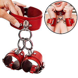 ALGEMAS COM COLEIRA - VERMELHO - SI