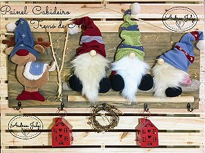 Painel Cabideiro Trenó de Noel