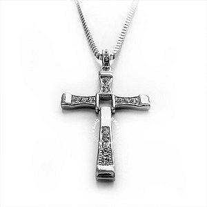 Pingente cruz toretto velozes e furiosos corrente 4mm