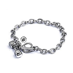Pulseira de Halter em aço inoxidável 6mm