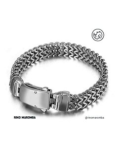 Pulseira Bracelete Masculino De Aço Maciço