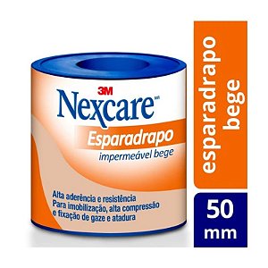 Esparadrapo Bege Médio - 50mmx03m - 3M
