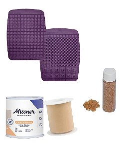 Mini Kit 4 - Placa para montar semente, Semente de Mostarda e Fita adesiva - Para Auriculoterapia