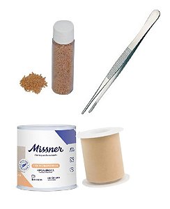 Mini Kit 5 - Pinça, Semente de Mostarda e Fita adesiva - Para Auriculoterapia