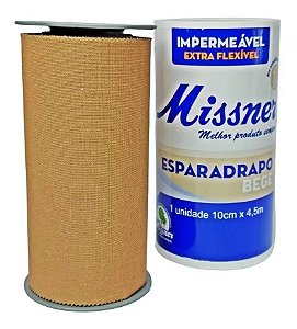 Esparadrapo Bege Grande - 10cm x 4,5m - Missner