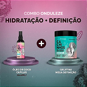 Óleo de Coco e Gelatina Mega Definição (500g) Piscou Cacheou!
