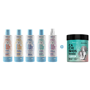 Linha Completa + Gelatina Mega Definição (500g) Piscou Cacheou!