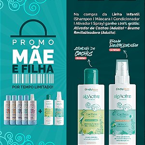 Linha Completa Piscou Cacheou! + Ativador de Cachos Adulto (Grátis) + Bruma Revitalizadora Adulto (Grátis)