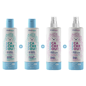 Combo Finalização I 2x Ativadores de Cachos + 2x Sprays Hidratantes Piscou Cacheou!