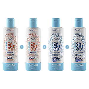 Combo Limpeza e Maciez I 2x Shampoos + 2x Condicionadores Piscou Cacheou!