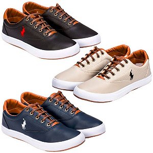 tenis polo azul marinho