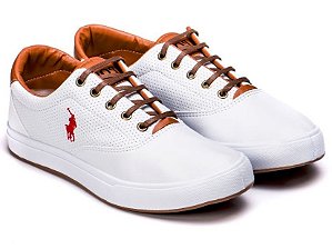 sapatenis masculino polo branco