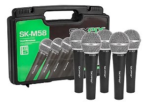 KIT 5 MIC VOCAL DIN SK-BM58-5