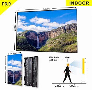 PAINEL LED 3X2M P3.9MM INDOOR SKYPIX