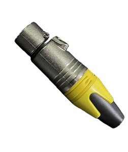 Conector XLR 3 Polos Fêmea - Skypix