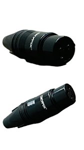 Conector XLR 3 Polos fêmea - Skypix