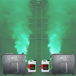 KIT 2 MAQUINA DE FUMAÇA UP 3000W/LED