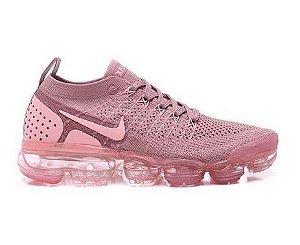 vapormax rosa e cinza