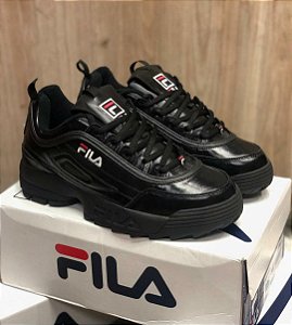 fila disruptor preto e branco