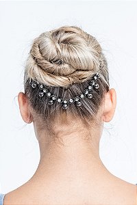 Arranjo de Coque | Pérola com strass