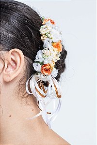 Arranjo de flores para Coque | Camponesa laranja