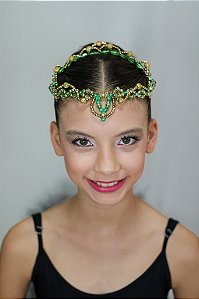 Coroa contrária baixa acrílica Esmeralda