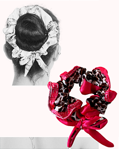 Scrunchie PRINT | Pink com onça