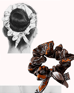 Scrunchie PRINT | Marrom