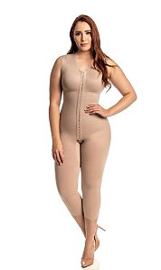 Modelador com Pernas até Panturrilha, Alça Larga e Abertura Frontal - 3018/41