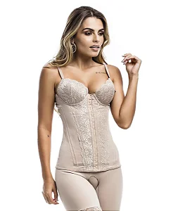 Corselet com Bojo, Renda e 2 elásticos Tomara que caia