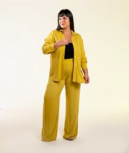 Camisa Ampla Amarelo Ouro