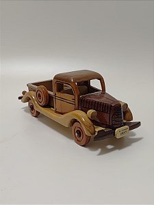 Miniatura de Carrinho de Madeira - 1937 - JAC Oficina de Madeiras