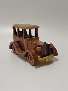 Miniatura de Carrinho de Madeira - 1928- JAC Oficina de Madeiras