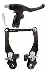Freio V-Brake Nylon Dianteiro e Traseiro Maçanetas cabos e conduítes