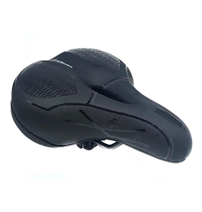 Selim Elleven City Conforto 2 Molas 250mm Vazado Preto