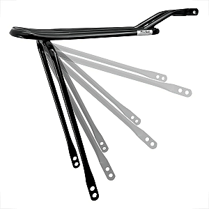 Bagageiro Bike Pró Roll Tubão Articulado Em Aço Traseira Quadrada