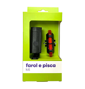 Farol e Pisca Traseiro Elleven Power Light 350/8 Lúmens USB