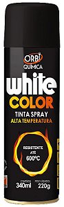 Tinta Spray Preto Alta Temperatura Ate 600C