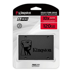 SSD Kingston A400 120GB Sata III Leitura 500MBs Gravação 320MBs SA400S37-120G