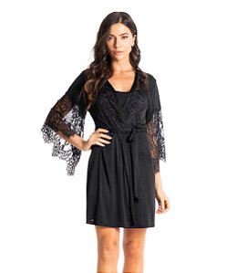 Robe Feminino Curto com Renda Daniela Tombini 1876