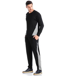 Conjunto Masculino Longo Daniela Tombini 4910 - Preto