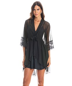 Robe Feminino Curto Daniela Tombini 5708 - Preto