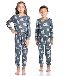 Pijama Infantil Longo Danie Tombini 1106 - Azul