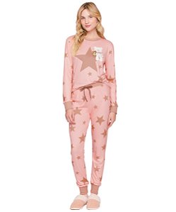 Pijama Feminino Longo Lua Lua 103112481 - Rosa