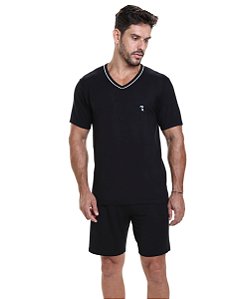 Pijama Masculino Curto Paulienne 09072 - Preto