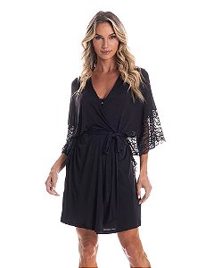 Robe Feminino Microfibra com Renda Daniela Tombini 9880B