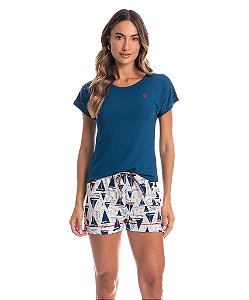 Pijama Feminino Curto Viscose Tombini 2086